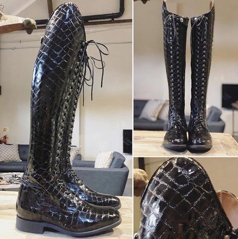 BIA / Brown faux croc gloss