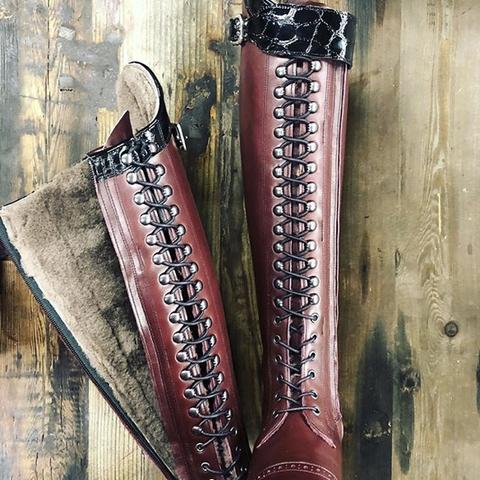 BIA / Oxblood with sheepskin