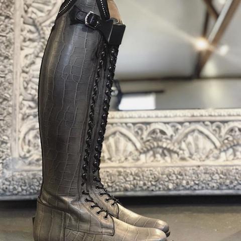 BIA / Grey faux croc