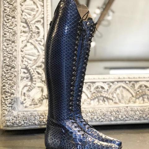 BIA / Royal blue faux croc gloss