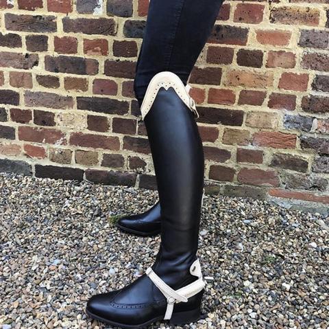 CATE / Chocolate brown with sand suede