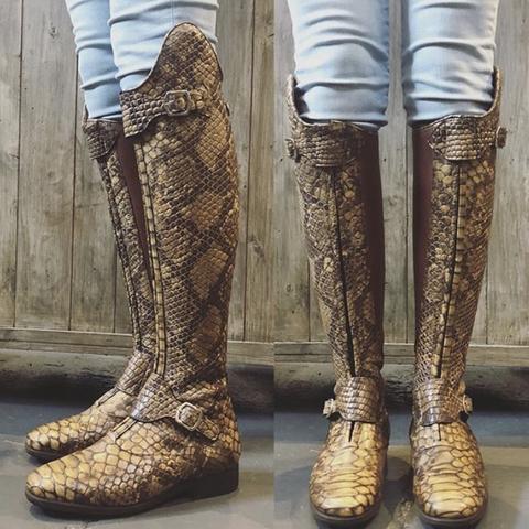 POLO / Brown faux croc