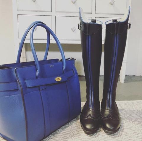 POLO / Black with royal blue accents