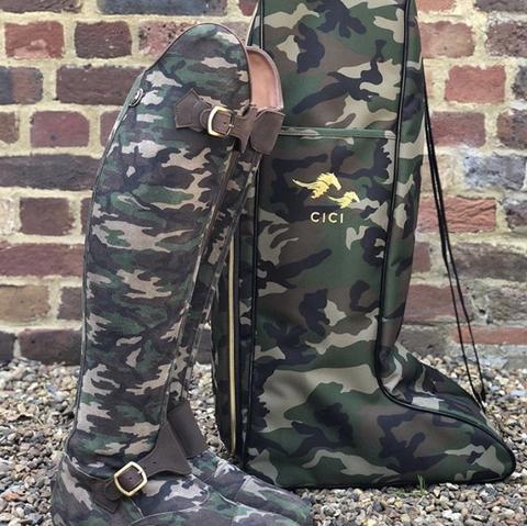 POLO / Camouflage with nubuck brown accents