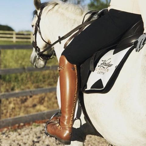 POLO / Cappuccino with tan faux ostrich accents