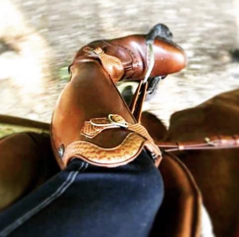 POLO / Medium tan with tan iguana accents